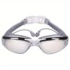 One-piece Earplugs Waterproof And Fog-proof; High-definition Myopia Adult Swimming Glasses; Swimming Goggles And Swimming Supplies.