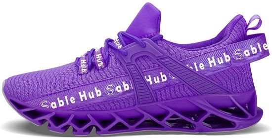 Sable Hub Women Running Shoes Athletic Tennis Walking Non Slip Blade Style Sneakers | Women Casual Shoes (Color: Purple, size: 38)