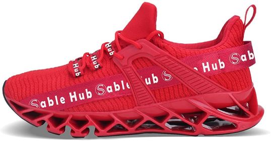 Sable Hub Women Running Shoes Athletic Tennis Walking Non Slip Blade Style Sneakers | Women Casual Shoes (Color: Red, size: 38)