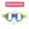 Kids Swim Goggles With Ear Plugs UV Protection Anti-Fog Leak Proof Wide View Pool Swimming Goggles For Youth Boys Girls Aged 3-16 Years Old Summer Bea